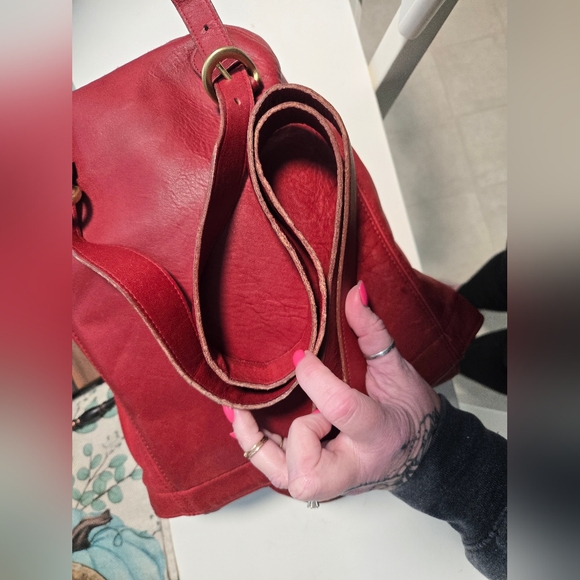 Vintage Coach Backpack Soho #4134 Red Leather - Picture 14 of 16